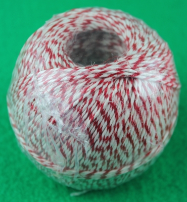 Wurstgarn rot / weiß 200 g Knäuel